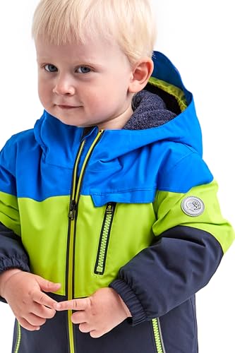 Foto von Killtec Unisex Fisw 3 Mns Jckt Skijacke/ Funktionsjacke Mit Kapuze Und Schneefang, Neon Blue, 110-116 EU