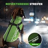PcEoTllar Wasserdichter Hundemantel für kleine Hunde, warme reflektierende Jacke mit Geschirr für den Winter, Ski-Kostüm, Baumwolle, Hundepullover