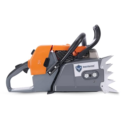 Farmertec 122cc Holzfforma G888 Gasoline Chain Saw Power Head Orange Dark Grey Standard 7 tooth .404