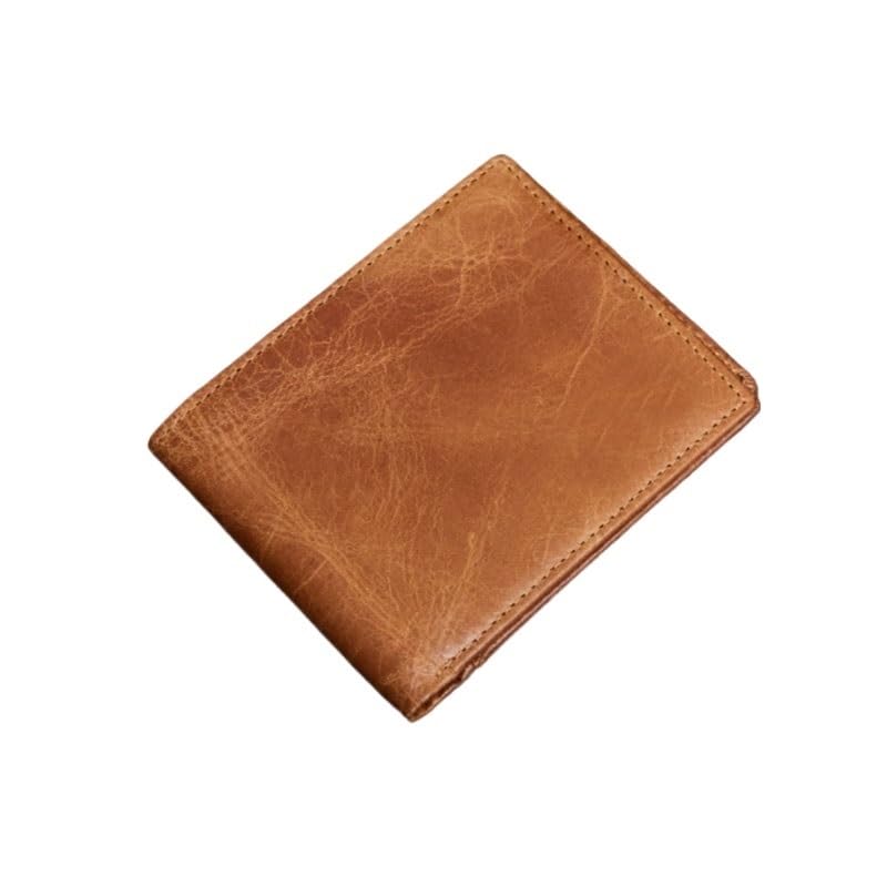 4.5in Men's Short Wallet Vintage Casual Money Clip