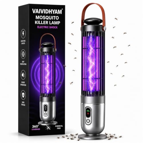 Image of Mosquito Killer Lamp Electric Mosquito Killer Lamp Mosquito Zapper, Fly Insect Killer Machine, Sensor Automatic ON - Off, Insect Bug Zapper,Fly Catcher and Trap Killer LED Lamp for Easy use Home MY01