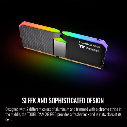 Image of Thermaltake TOUGHRAM XG RGB DDR4 3600MHz 64GB (32GB x 2) 16.8 Million Color RGB Alexa /Razer Chroma /5V Motherboard Syncable RGB Memory R016R432GX2-3600C18A