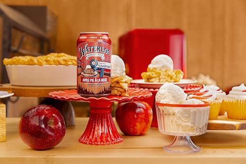 Image of Waterloo Sparkling Water, Apple Pie A La Mode Naturally Flavored, 12 Fl Oz Cans (Pack of 12) - Zero Calories and Zero Sugar or Sweeteners