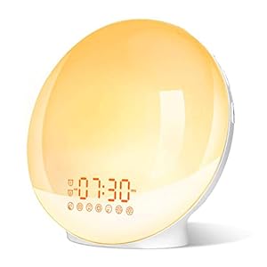 ARTINABS Tageslichtwecker Lichtwecker Wake up Light Sonnenaufgang Sonnenuntergang Simulation Wecker Radio 7…