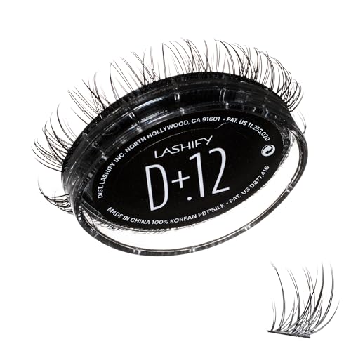 Lashify Drama Plus+ 12mm Gossamer Eyelash Extensions Refill in Black, Easy DIY False Lashes for the Most Delicate, Natural and Long Lasting Look