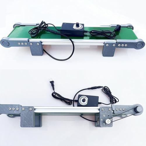 Cinta transportadora de PVC pequeña con velocidad variable para embalaje 6
