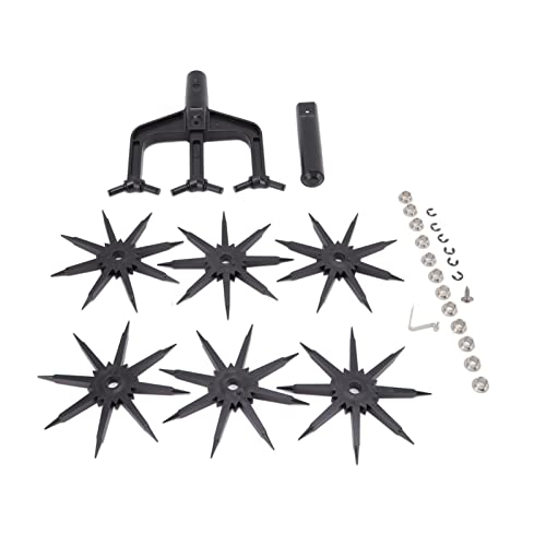 Rotary Cultivator Tool,Adjustable Rotary Cultivator Garden Soil Scarifier Garden Tool,Manual Tiller Garden Cultivator,2 in 1 Ventilated Scarifier