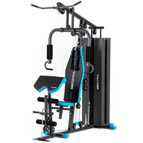 THUNDER Estación de Fuerza Multifuncional Home Gym con Polea y Entrenamiento para Desarrollo Muscular (Force)