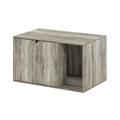 Maykoosh Victorian Elegance Charm Litter Box Enclosure, French Oak Grey