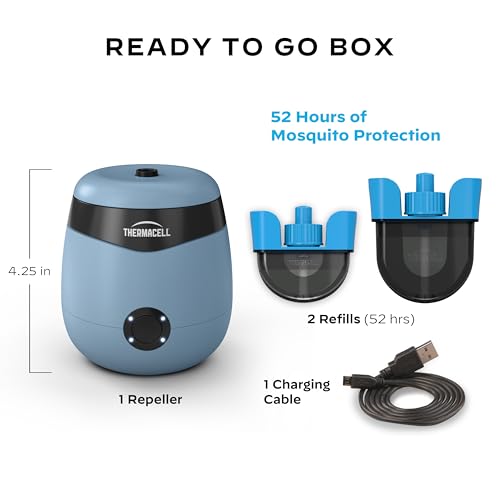 Image of Thermacell E-Series Rechargeable Mosquito Repeller with 20' Mosquito Protection Zone; Bug Spray Alternative; Scent Free