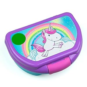 Broodtrommel, eenhoorn, stijf, voor meisjes, school