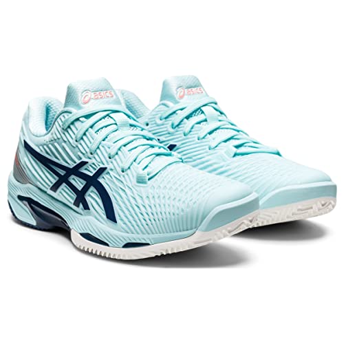 ASICS Solution Speed FF 2 Clay Tennis Shoes for Women - PU-Applied Upper - Supreme Bounce Clear Blue/Light Indigo 7.5 B - Medium2