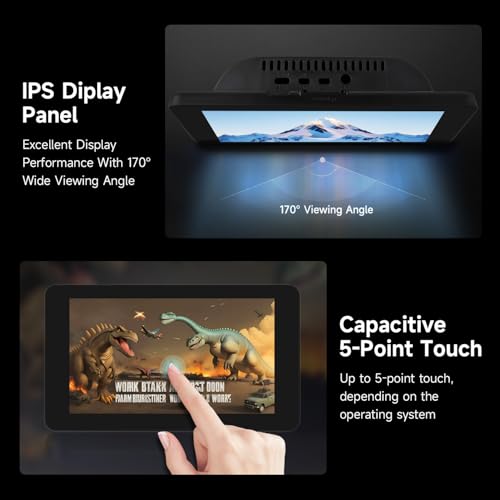 Image of KLAYERS LUCKFOX DSI Display for Pi 5 /4B /CM4 /CM3 Support 3D Printing, Capacitive Touch 800x480, Toughened Glass LCD Panel for Raspberry Pi 5