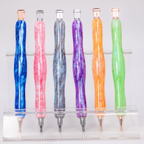Image of Praise V Do Diamond Painting Art Drill Pen Kit with Screw Stainless Steel Rose Metal Tip Nibs Placers Roller Tool Accessories, Ergonomic Diamond Art Pen for 5D Diamond Paint Bead Dot Grey