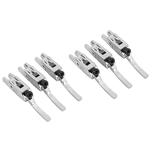 GOOHOCHY 6pcs Double Locking Tremolo Bridge String Saddles for Electric Guitar Replacement Parts Stunning Finish Prevent String Breakage Improve Tone and Sustain
