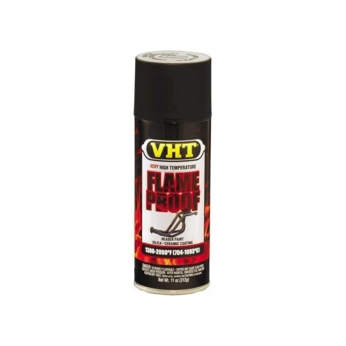 Buy Duplicolor High Temp Exhaust Flameproof Paint, VHT Flat Black, Pt