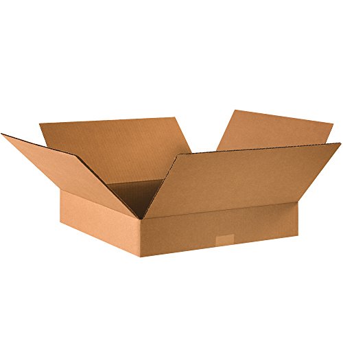 Image of TAPE LOGIC 16 x 16 x 3 Corrugated Cardboard Boxes, Flat 16 inchL x 16 inchW x 3 inchH, Pack of 25 | Shipping, Packaging, Moving, Storage Box for Home or Business, Strong Wholesale Bulk Boxes