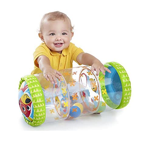 Alomejor Baby-Krabbelrolle, Aufblasbar, PVC, mit B?llen und Gl?ckchen, Baby-Turnen, St?rkt Arme, Beine, Schultern, Nacken und R¨¹cken