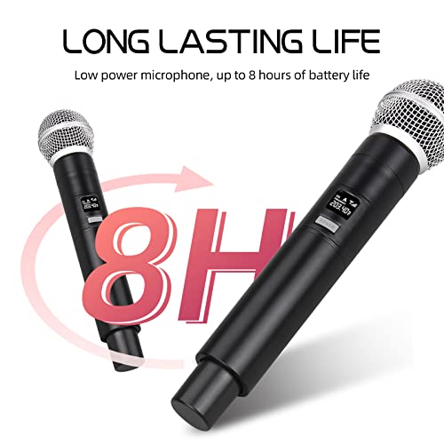 D Debra Audio Vm302 Vhf Wireless Microphone System With Dual Handheld Mic Have Xlr Interface For Home Karaoke Wedding Conference Speech #TOP4