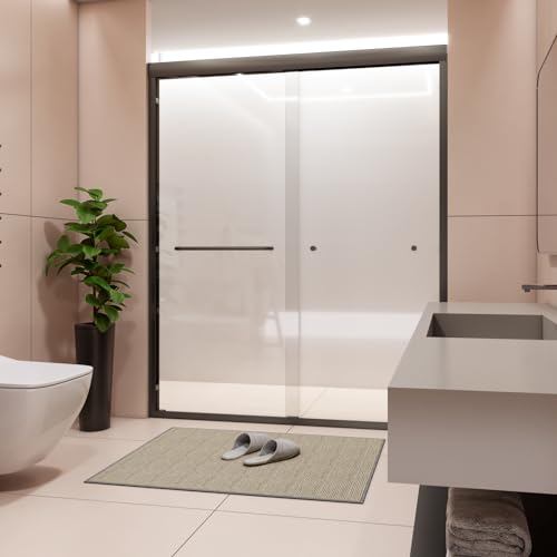 Shower Door 56-60" W × 72" H Glass Shower Door,Frameless