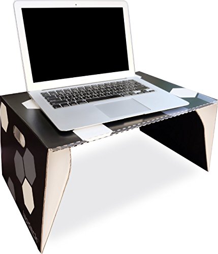 Lapdeck Portable Lap Desk, Folds Flat, 100% Recyclable, 12 oz, Black