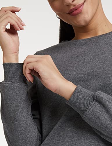 Image of Women's Cotton Round Neck Pullover Sweater