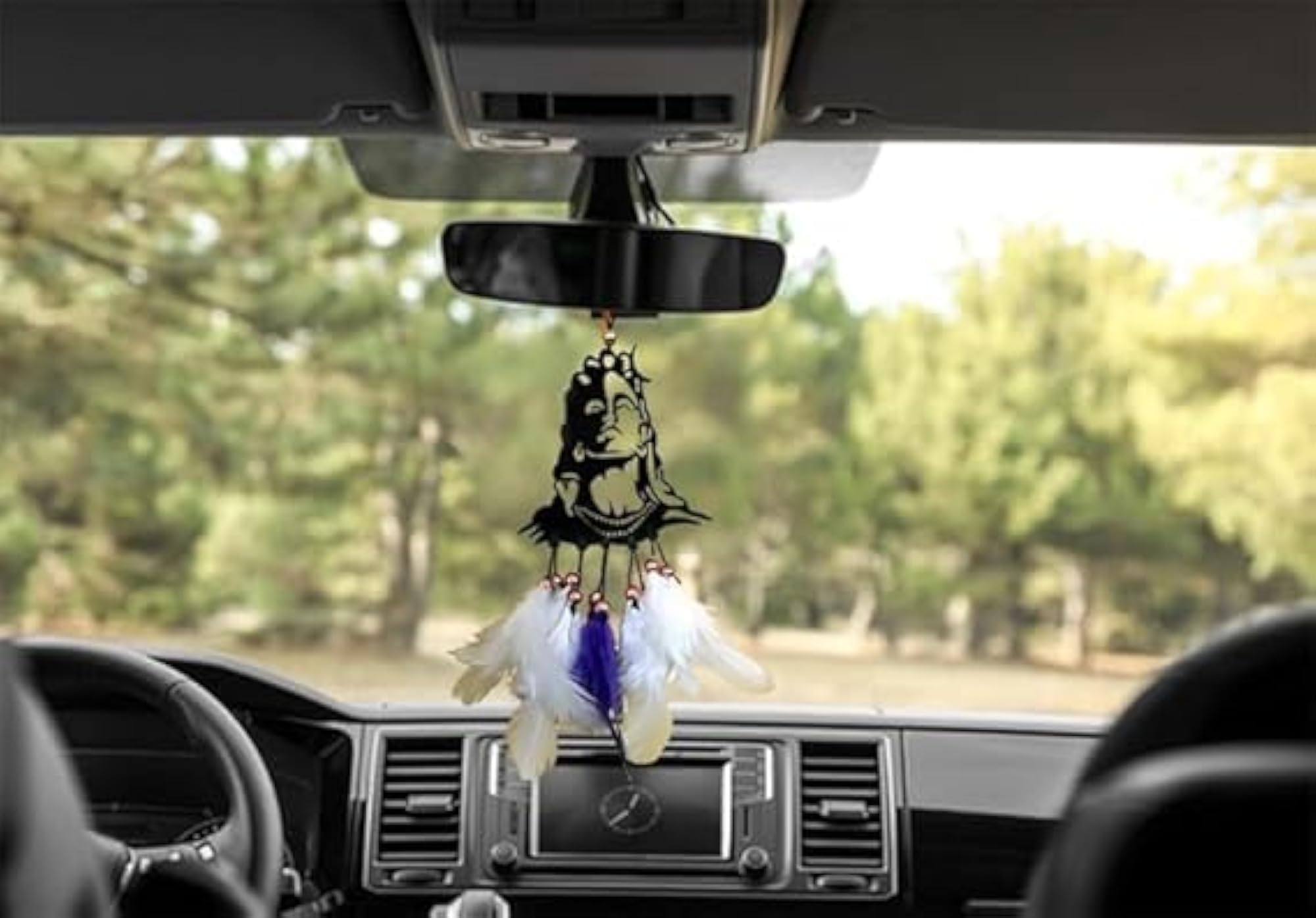 Acrylic Adiyogi Car Hanging Dream Catcher