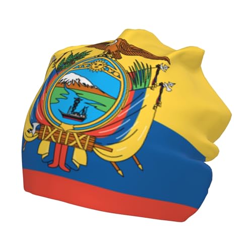 Ecuadorian Flag Children Hip Hop Knitted Hat Kids Elastic Leisure Knit Cap Warm Sleep Beanies Black