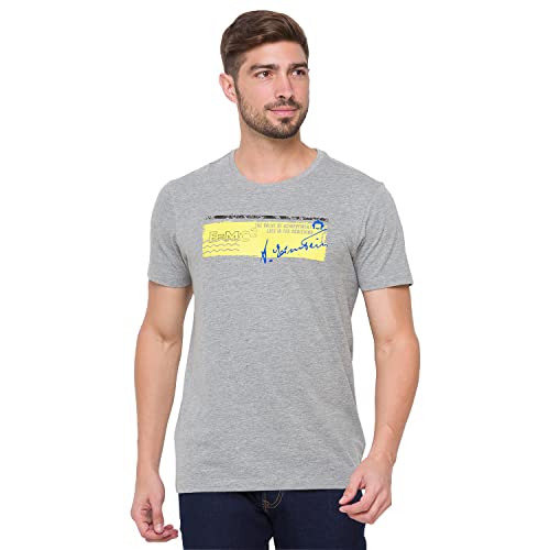 Image of Spykar Men's Printed Slim Fit T-Shirt