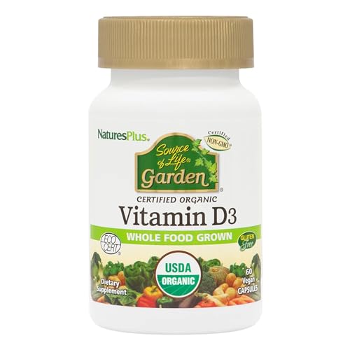 NaturesPlus Source of Life Garden Certified Organic Vitamin D3 -