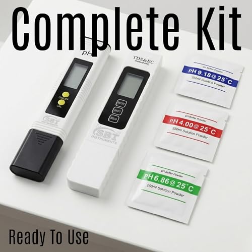 Image of Digital pH Meter with TDS & EC (3-in-1) | High Accuracy 0.00-14 pH Water Tester with LCD Display for RO, Aquarium, Hydroponics, Pool & Lab Use | Portable Pocket Pen Type Meter