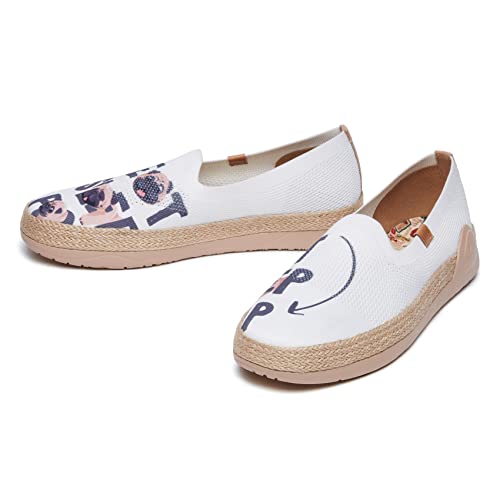 UIN Men's Espadrilles Slip OnsLightweight Walking Casual Loafers Comfortable Art Painted Travel Shoes Marbella Series4