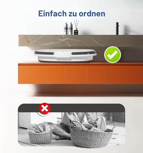 Zonopy Verbesserter faltbarer 16-Liter-Eimer mit multifunktionalem Deckel, 4-in-1 faltbare Silikonwanne mit Tischoberfläche, Bodenständer, platzsparende Aufbewahrungslösung für Zuhause und draußen
