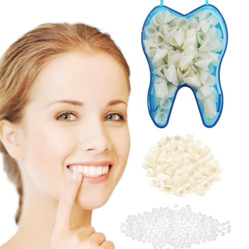 Generic Temporary Crowns - Repair Damaged and Missing Teeth, Realistic Oral Care Multiple Sizes(50PCS for Front Teeth), Nature