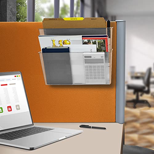 Organizador Modular Acrimet A4, Escaninho de parede, Plástico, Cor Cristal Transparente, 2 Unidades,