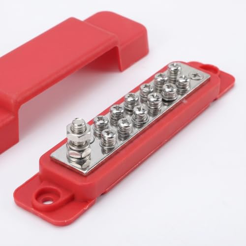 Bloque de distribución Operitacx 8V 150A con cubierta aislada para barcos y coches 7