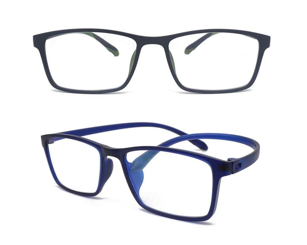 MCOORN Gafas de Lectura Flexibles Ligeras, Anchas Anti Luz Azul (Pack 2)