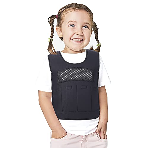 Weighted Vest For Kids With Sensory Issues(Ages 2-4, Small) – Weighted Compression Vest For Children With Autism, Adhd, Spd, Sensory Overload, Includes 2Lb Removable Weights (Black) #TOP30