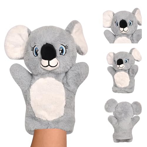Image of Besties Koala Hand Puppets for Kids - Soft Hand Puppets for Kids, Story Telling Puppet for Kids, Hand Puppet Toy, Plush Animals Hand Puppet Toys, Fun Play Learning Toys - Multicolor (Koala)