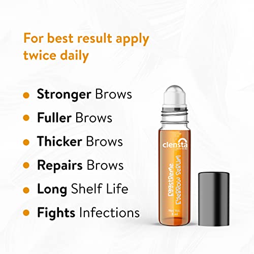 Clensta-Eggstreme-Eyebrow-Roll-on-8-ml-With-Egg-Protein-Vitamin-E-and-Almond-Oil-For-Healthy-Eyebrows-Naturally-Thicker-and-Fuller-Eyebrows-For-All-Men-Women