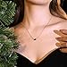 Meissa Square Emerald Earring Necklace Set for Mother's Day Women 925 Sterling Silver Emerald Earring Necklace Set Handmade Gold Necklace May Birthstone Jewelry Gift (03)