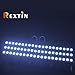 REXTiN Super Bright 200pcs 3 LED Module White 5050 SMD 66-72LM Each Module Waterproof Decorative Light for Letter Sign Advertising Signs with Tape Adhesive Backside