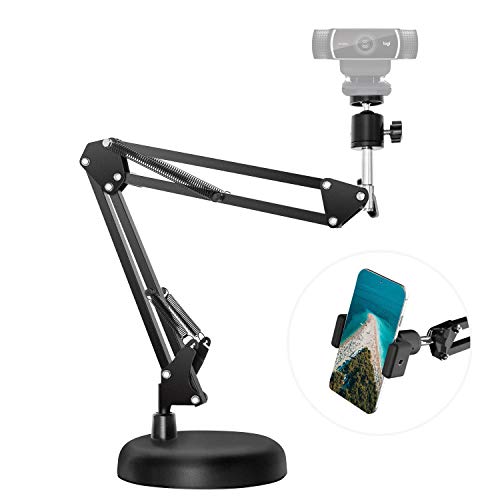 Up To 50% OFF LESYAFEL Webcam Stand for Desktop Suspension Boom Scissor Arm Stand with Upgraded Round Base,for Logitech Webcam Brio 4K C930e C930 C925e C922x C922 C920 C615,GoPro Hero 8/7/6/5 and Cellphone Super Sale 🛒 LESYAFEL Webcam Stand for Desktop Suspension Boom Scissor Arm Stand with Upgraded Round Base,for Logitech Webcam Brio 4K C930e C930 C925e C922x C922 C920 C615,GoPro Hero 8/7/6/5 and Cellphone