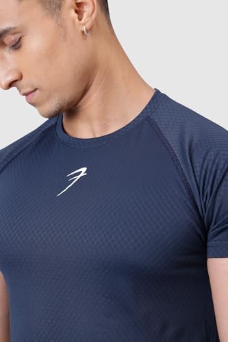 Image of FUAARK Grain Men's Slim Fit Heavyweight Stretchable Raglan Sleeves Gym & Workout Tshirt