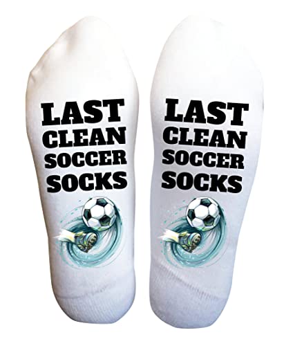 Funky Fun Socks With Sayings: Handcrafted Novelty Delights for All Ages, Versatile Sizing for Sizes 6-14, Exceptional Comfort & Durability, Soccer Themed Collection Men's Women's Gifts