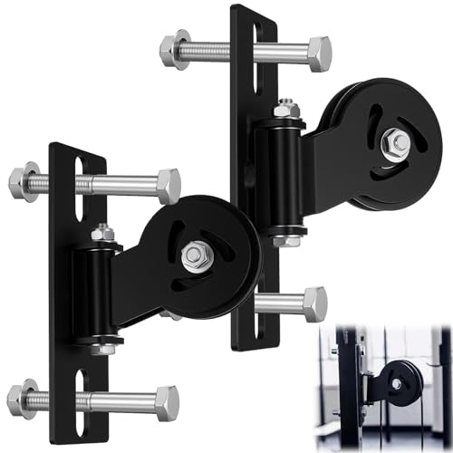 Soulchen 2 Pack Cable Pulley System for Squat Racks Power Rack Pulley Attachment Fits 1 or 5/8 with Extended Slot Design Heavy-Duty 180 Swivel Polea for Home Gym Workout Strength Training Fitness