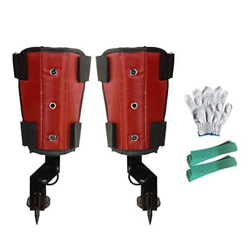LIUMEI Juego de Picos para trepar árboles - Herramientas Especiales para trepar árboles para amarrar los pies al Aire Libre,Herramientas Especiales seguras y duraderas para trepar árboles