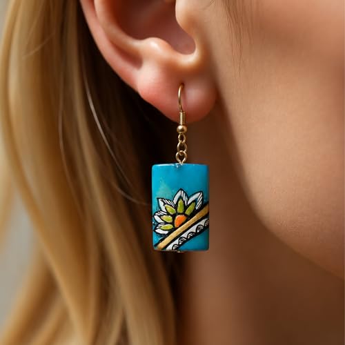 Image of Boho Ethnic Earrings Collection for Women - Colorful Tassel, Hoop, Stud, Drop, Chandelier & Huggie Styles Inspired by Festival Fashion