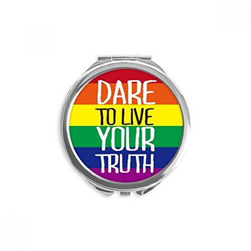 Espejo de mano LGBT Vivan su verdad, celebra tu identidad en cada mirada