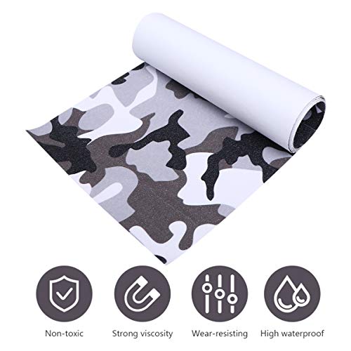 CLISPEED Fita de Aderôncia Do Skate Bolha Livre á  Prova D 'água Preto Anti Derrapante Griptape par